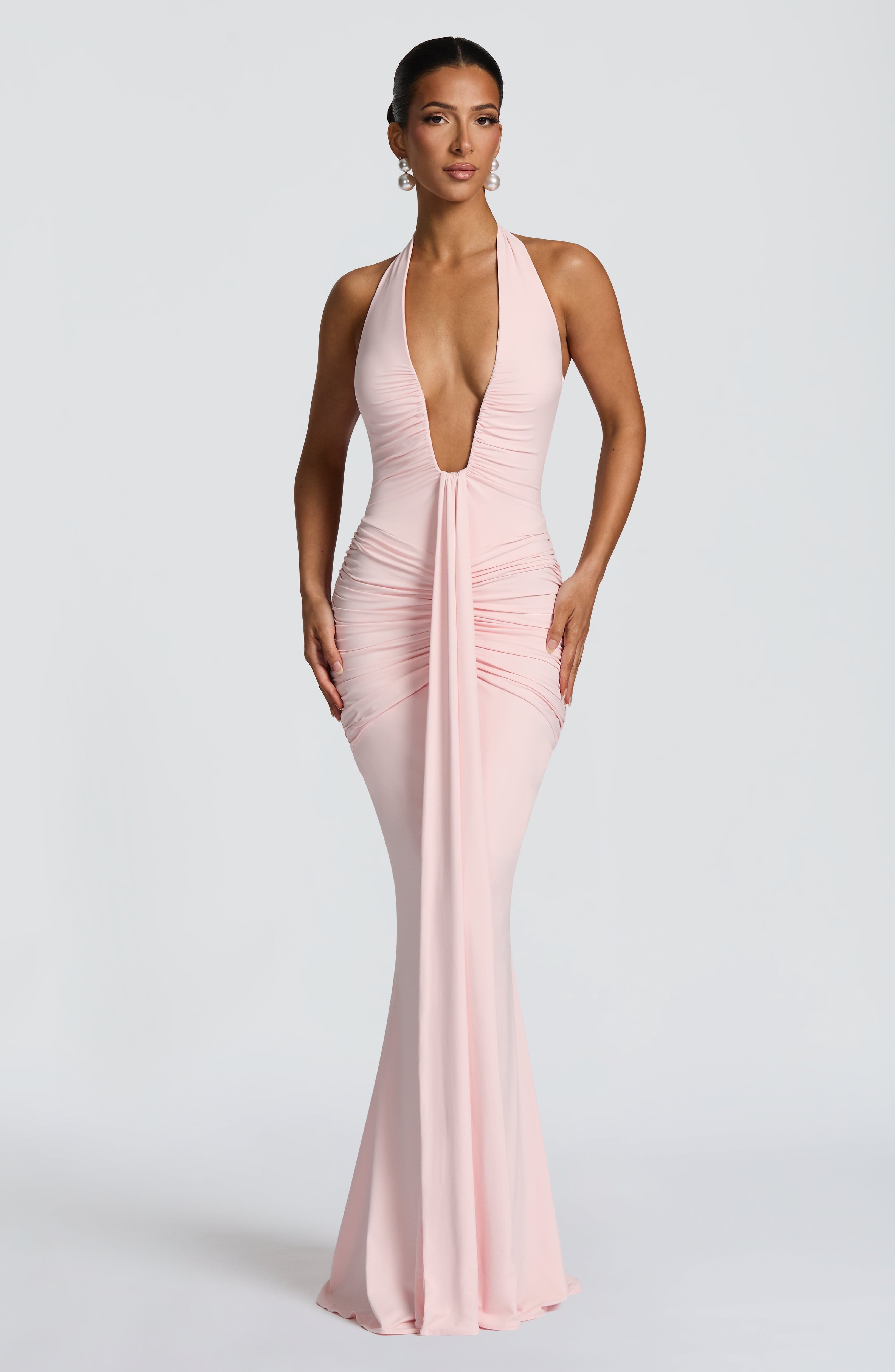Rosetta Maxi Dress - Blush Dress Babyboo Fashion Premium Exclusive Design