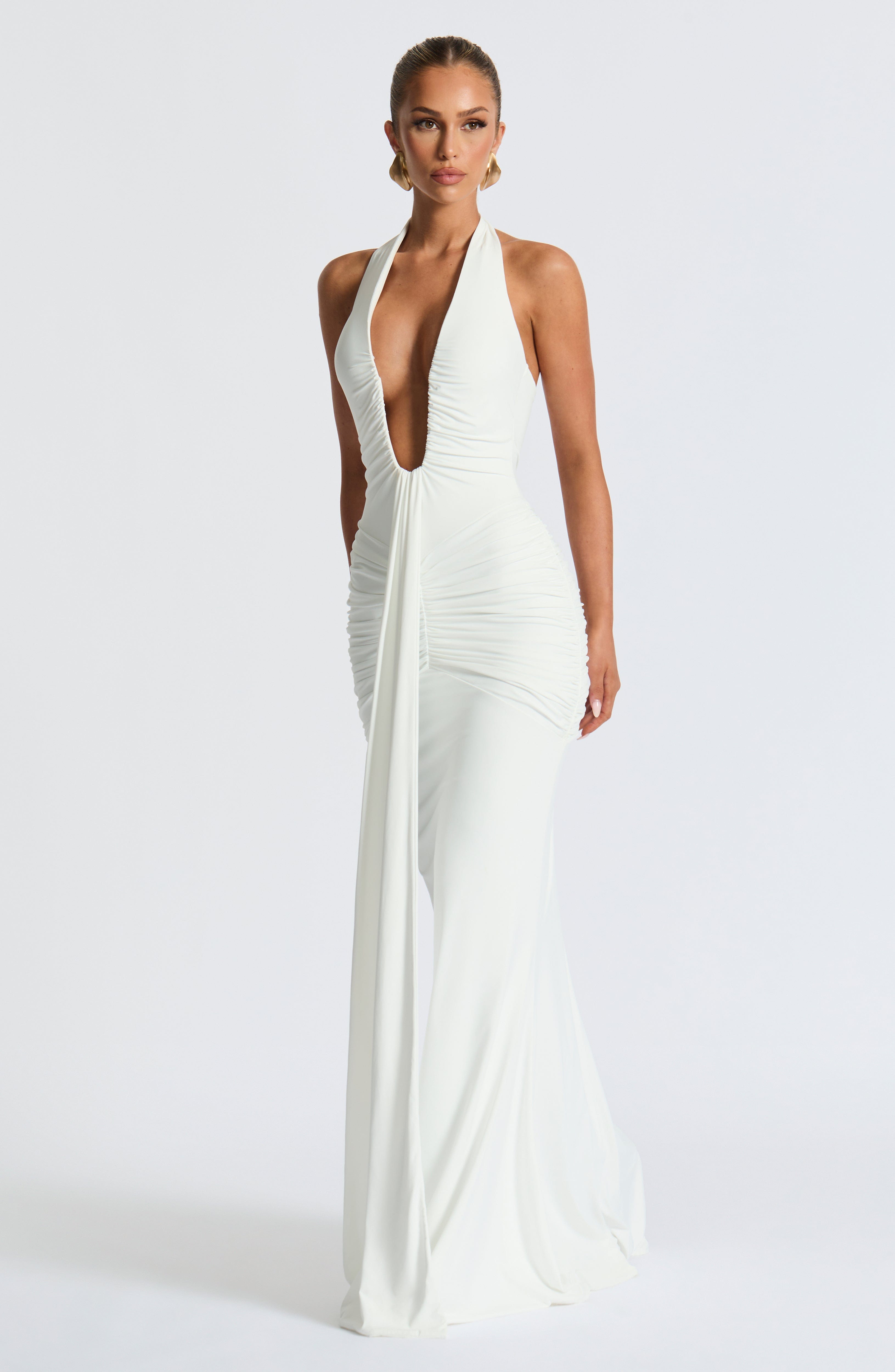 Rosetta Maxi Dress - White Dress Babyboo Fashion Premium Exclusive Design