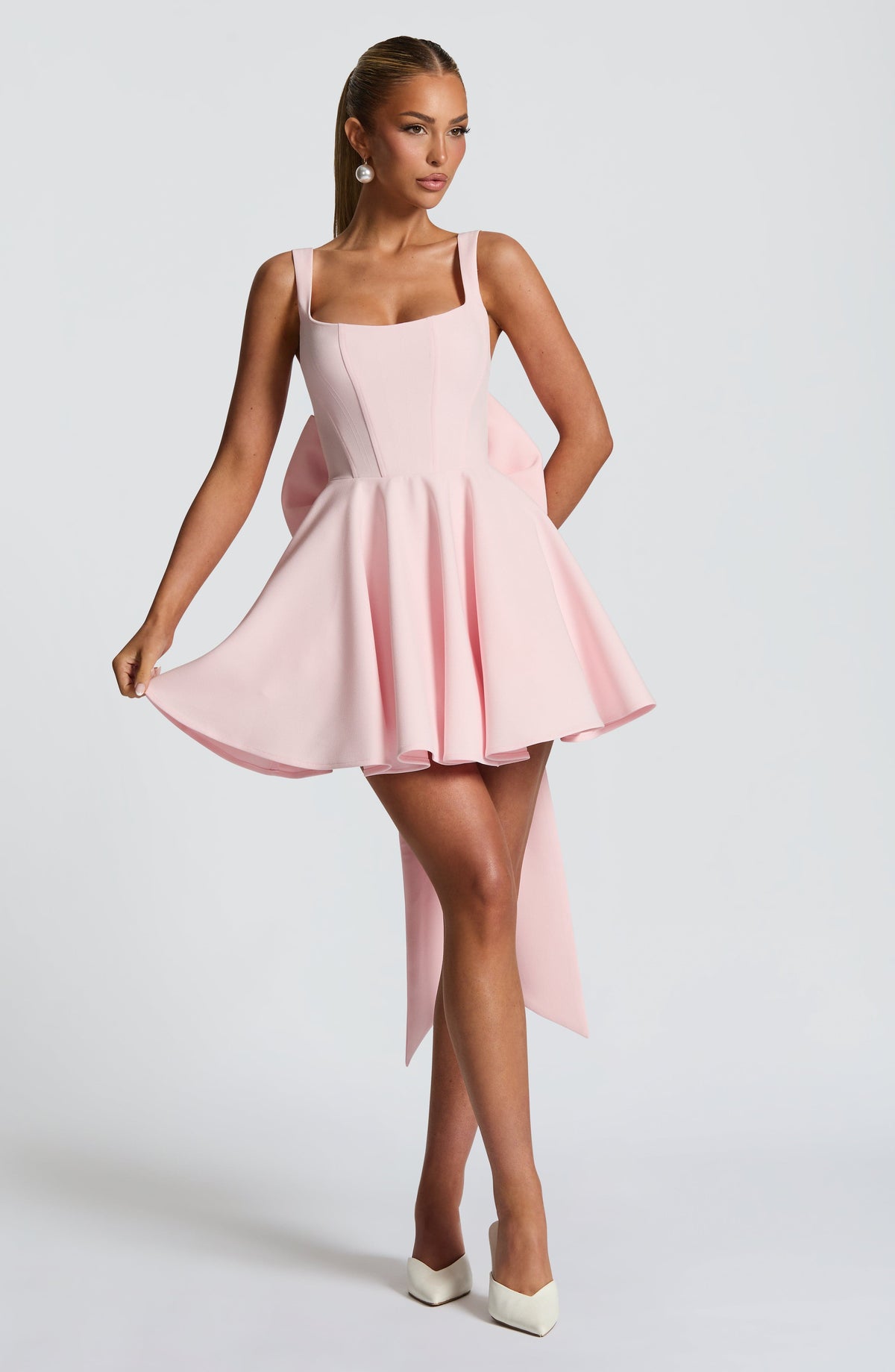 Rue Mini Dress - Blush Dress Babyboo Fashion Premium Exclusive Design