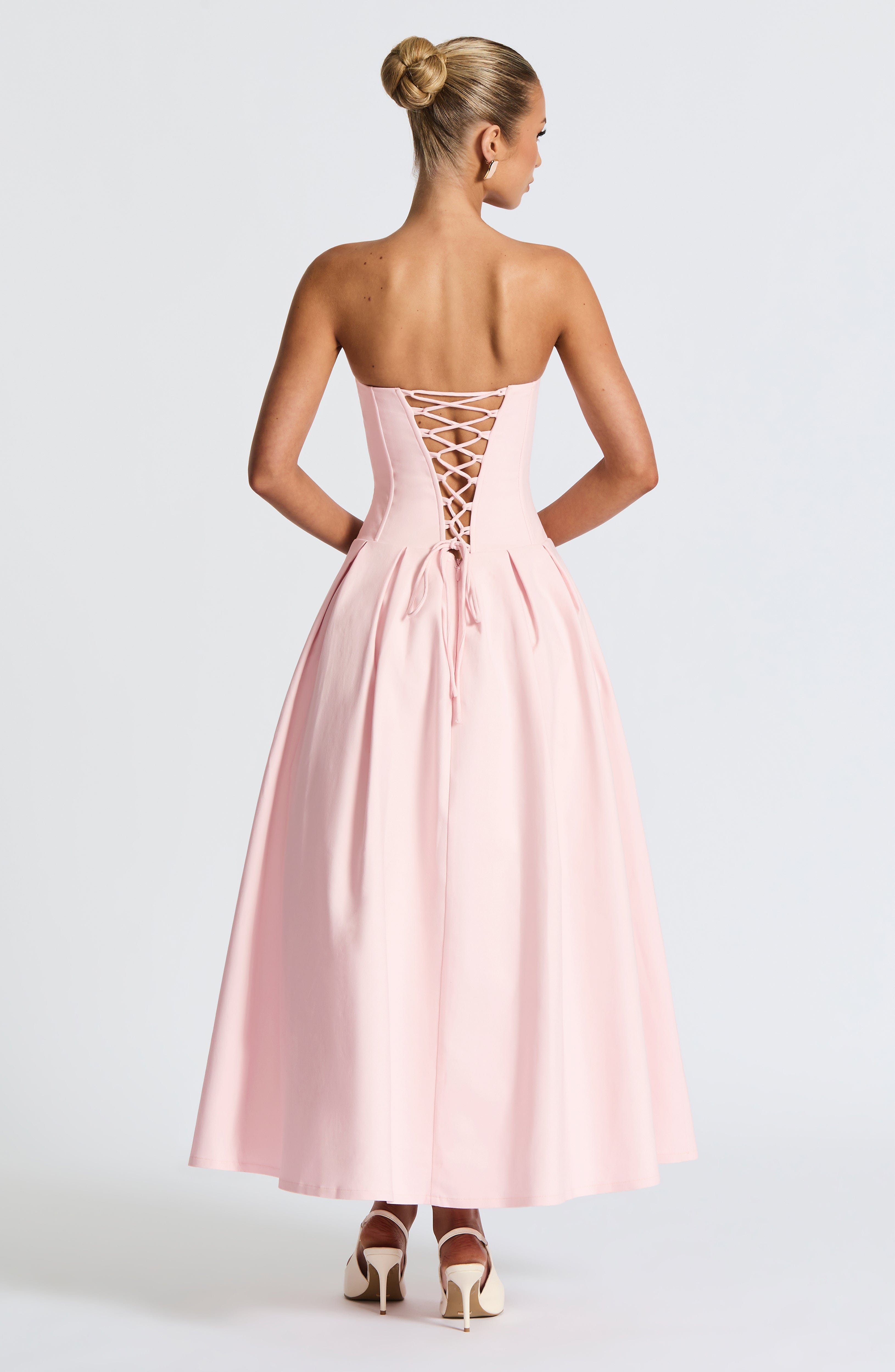 Salma Midi Dress - Blush Dress Babyboo Fashion Premium Exclusive Design