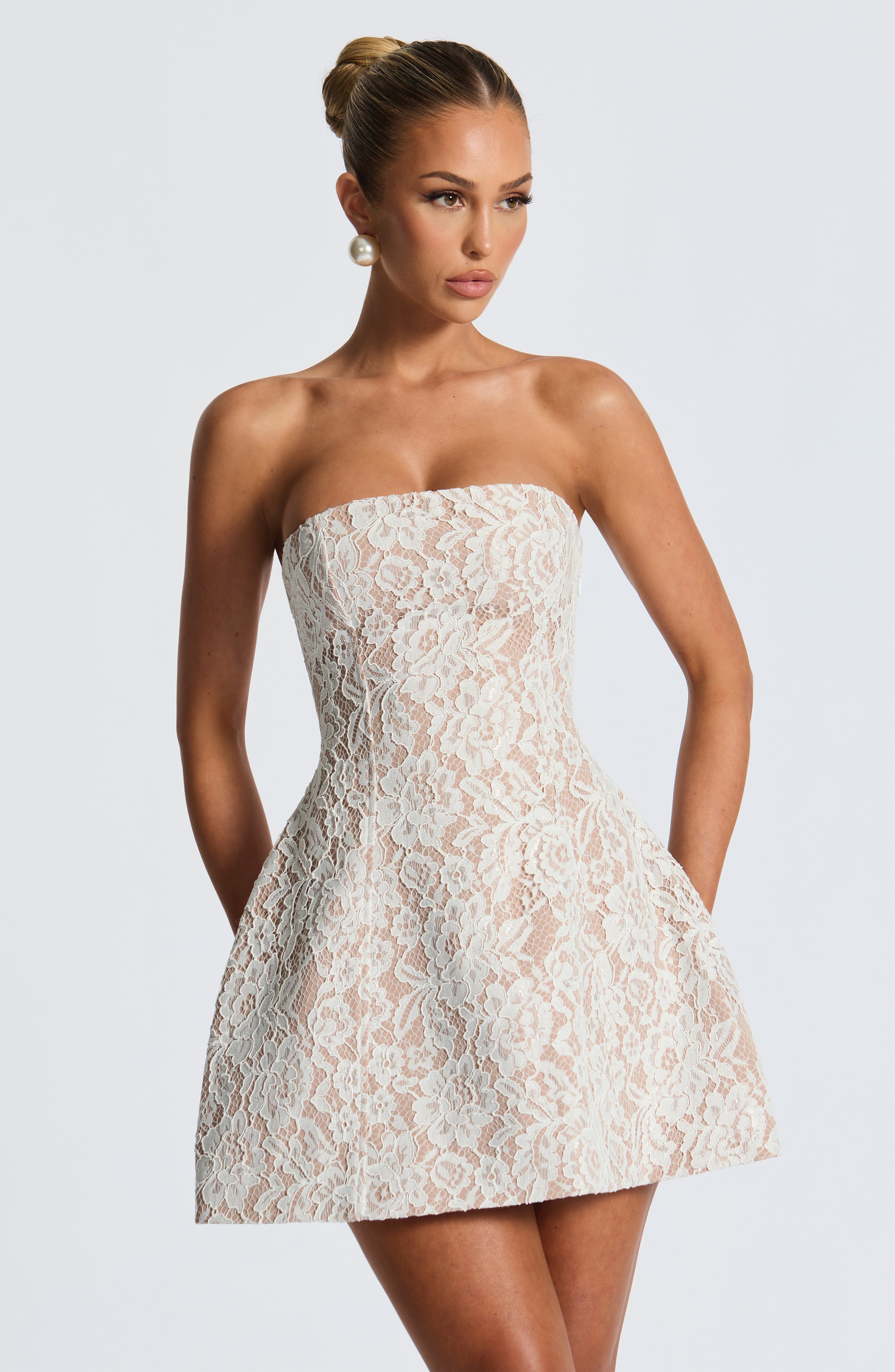 Salone Mini Dress - Ivory Dress Babyboo Fashion Premium Exclusive Design