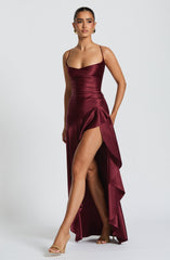 Samira Maxi Dress - Cherry Lacquer Dress Babyboo Fashion Premium Exclusive Design
