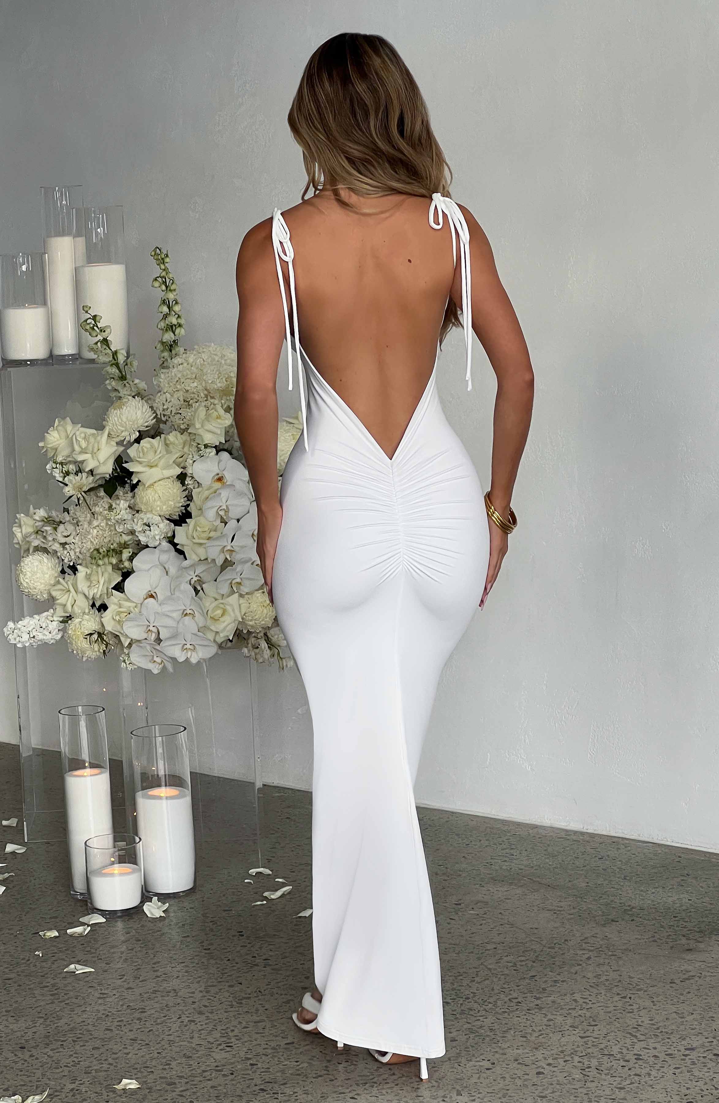 Sanya Maxi Dress - White Dress Babyboo Fashion Premium Exclusive Design