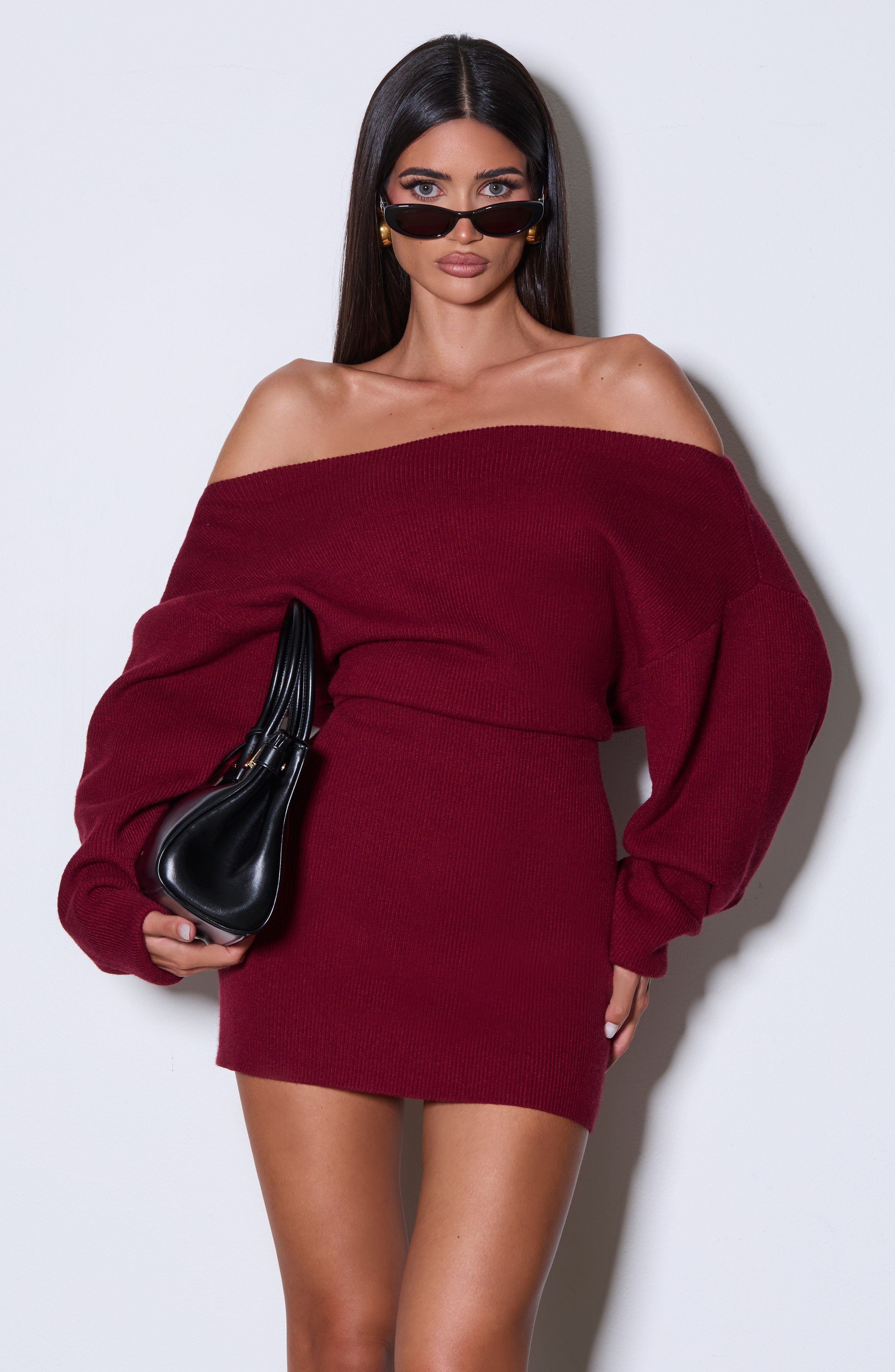 Sawyer Mini Dress - Burgundy Dress Babyboo Fashion Premium Exclusive Design