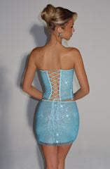 Serena Top - Aqua Tops Babyboo Fashion Premium Exclusive Design