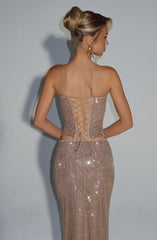 Serena Top - Gold Tops Babyboo Fashion Premium Exclusive Design