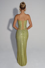 Serena Top - Olive Tops Babyboo Fashion Premium Exclusive Design