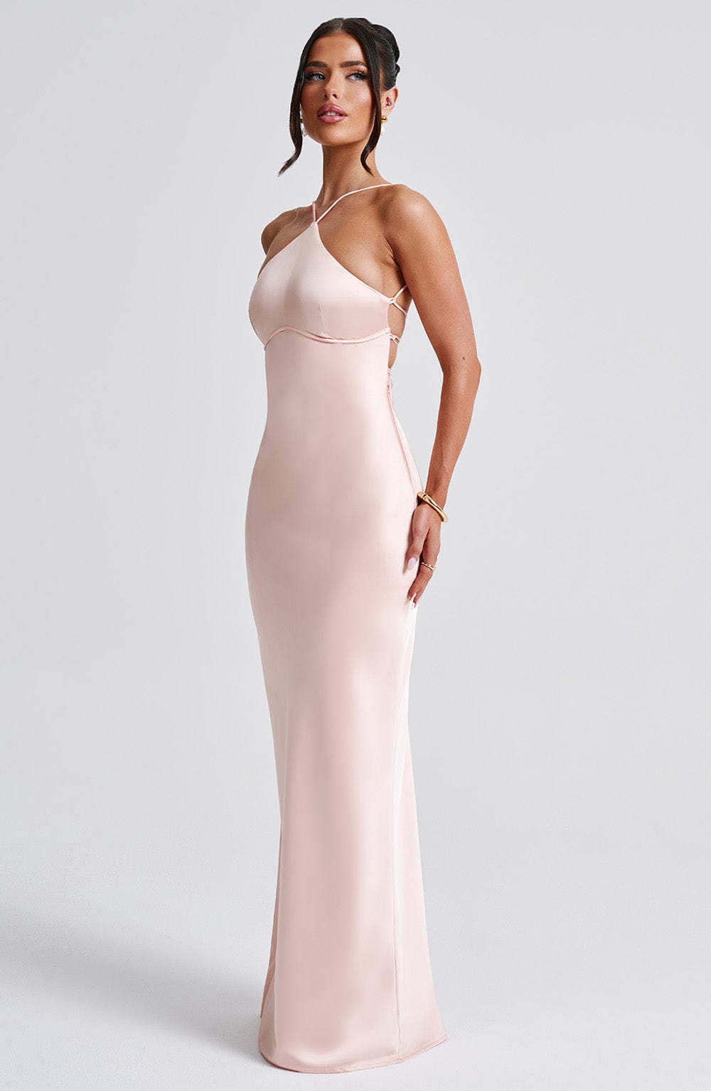 Sinead Maxi Dress - Peach Dress Babyboo Fashion Premium Exclusive Design