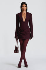 Susie Mini Dress - Plum Dress Babyboo Fashion Premium Exclusive Design