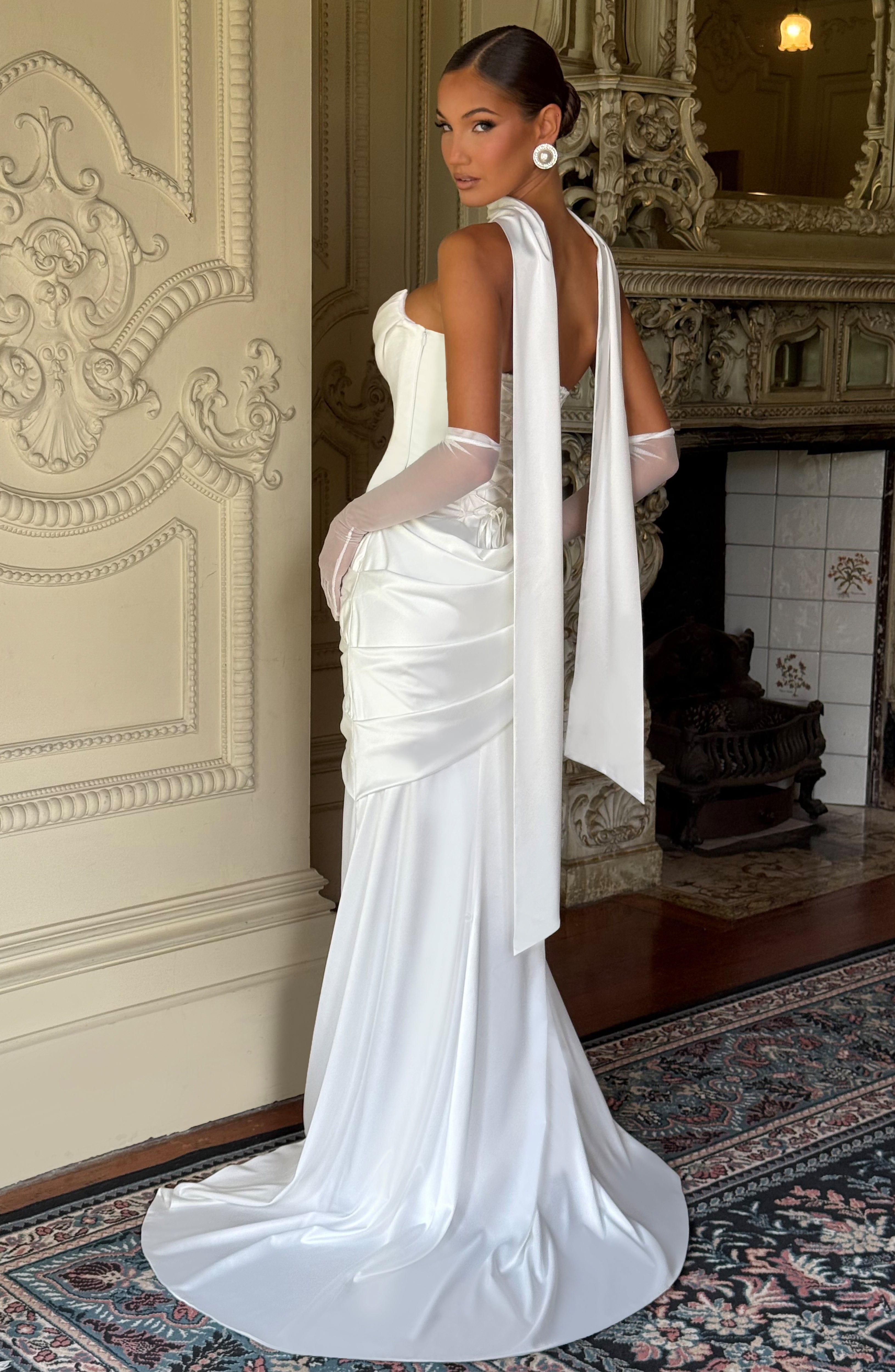 Sybil Scarf - Ivory Accessories ONE SIZE Babyboo Fashion Premium Exclusive Design