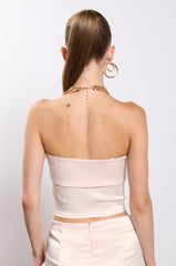 TALIA SATIN TUBE TOP