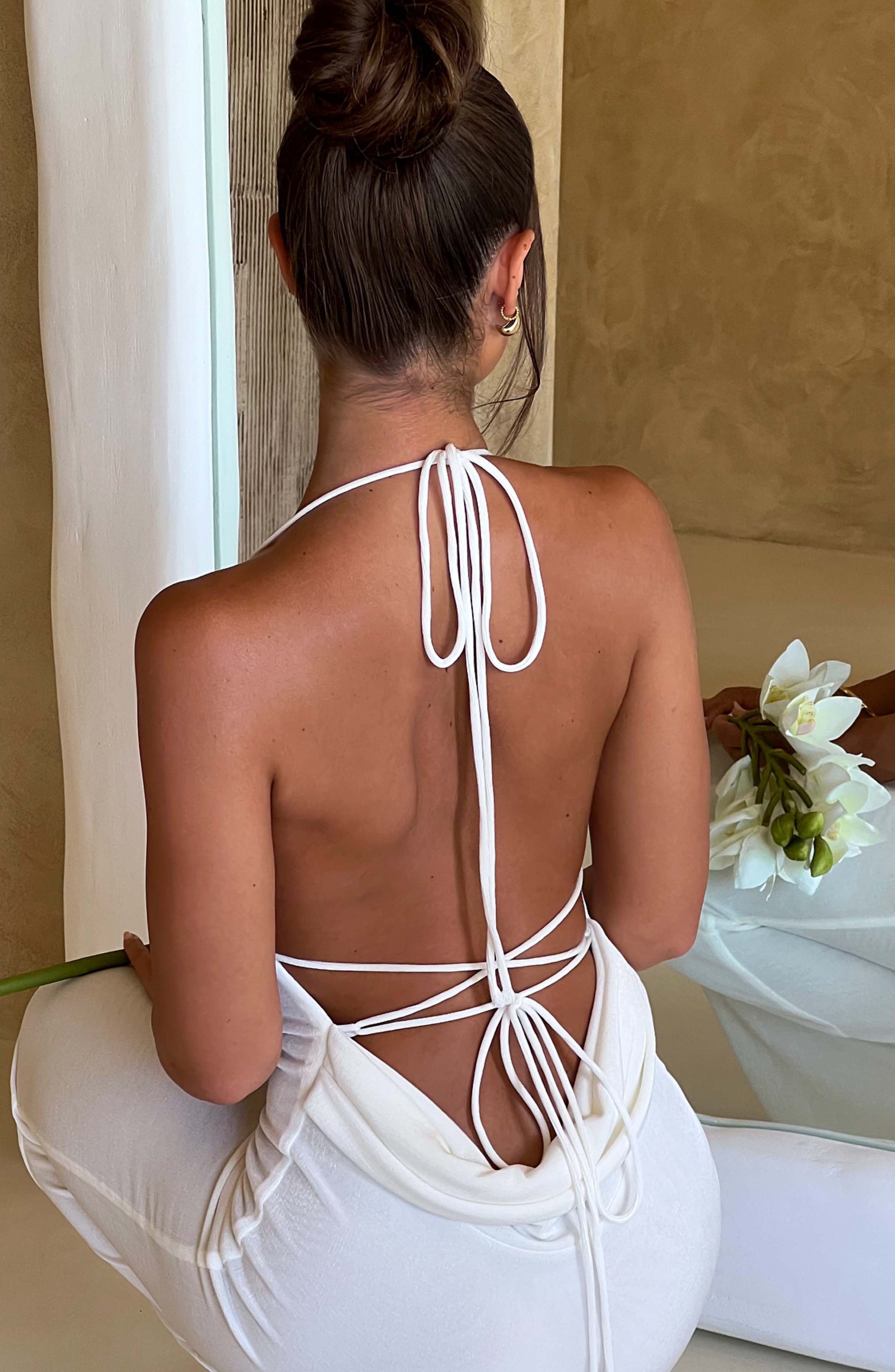 Talisa Maxi Dress - Ivory Dress Babyboo Fashion Premium Exclusive Design