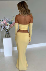 Tana Maxi Skirt - Lemon Skirt Babyboo Fashion Premium Exclusive Design