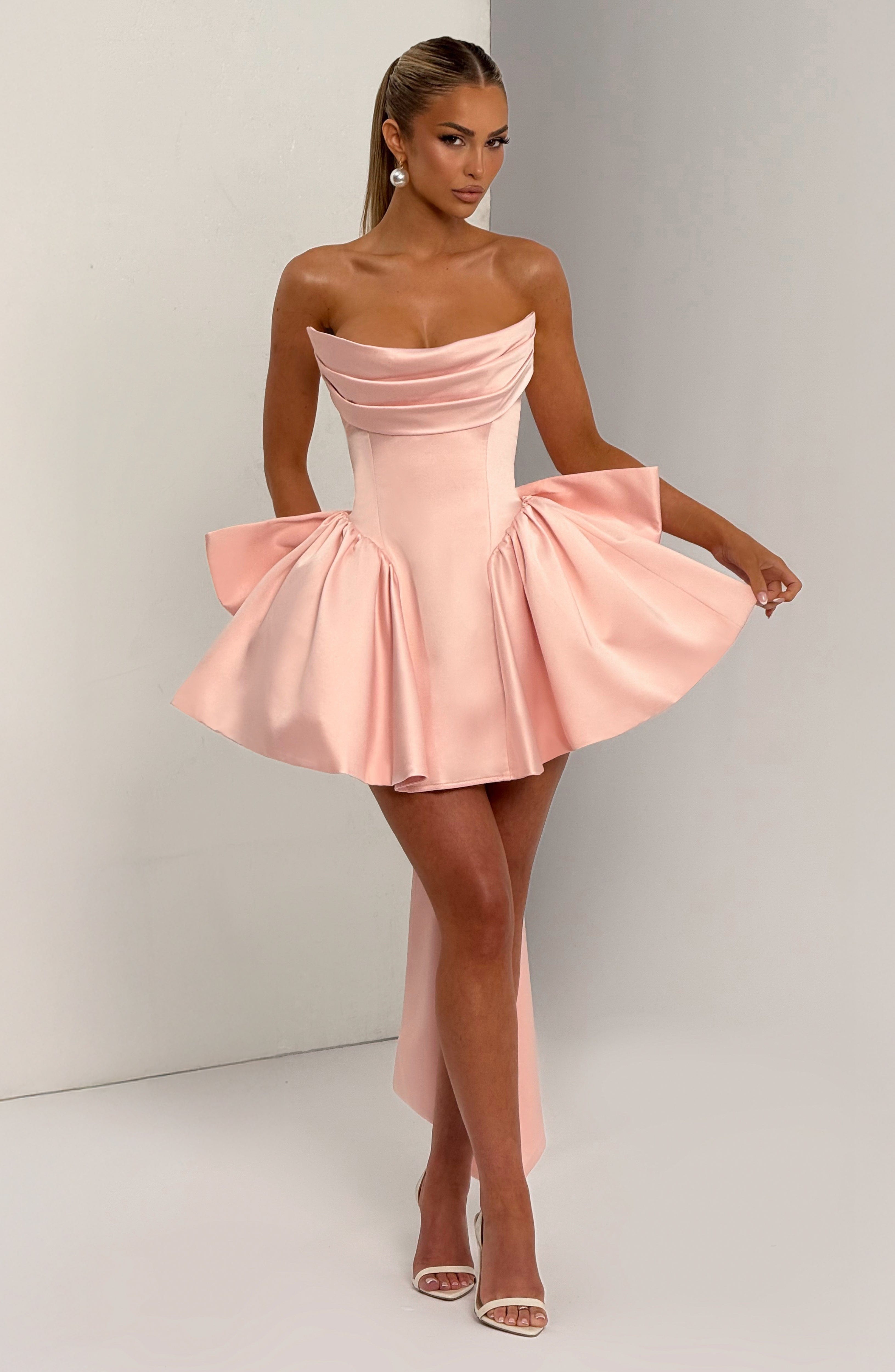 Trinity Mini Dress - Blush Dress Babyboo Fashion Premium Exclusive Design