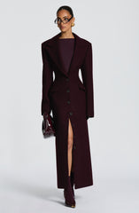 Ursula Coat - Plum Jacket Babyboo Fashion Premium Exclusive Design