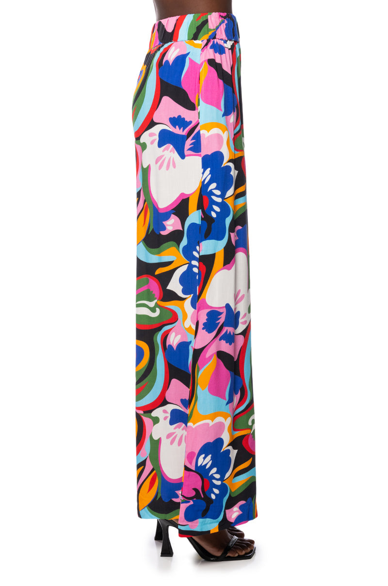 VACAY MODE WIDE LEG PANTS