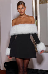 Villanelle Mini Dress - Black/White Dress Babyboo Fashion Premium Exclusive Design