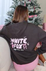Christmas Feeling Oversized Hoodie Charcoal