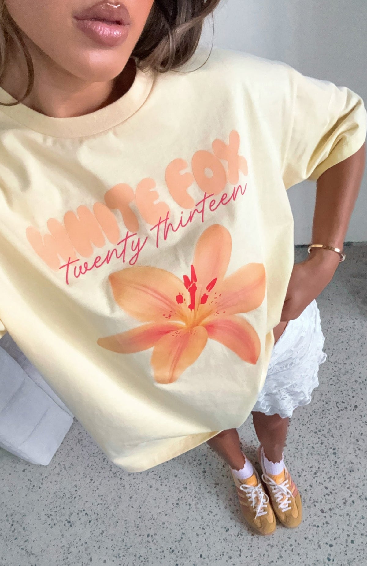 Got That Glow Oversized Tee Lemon