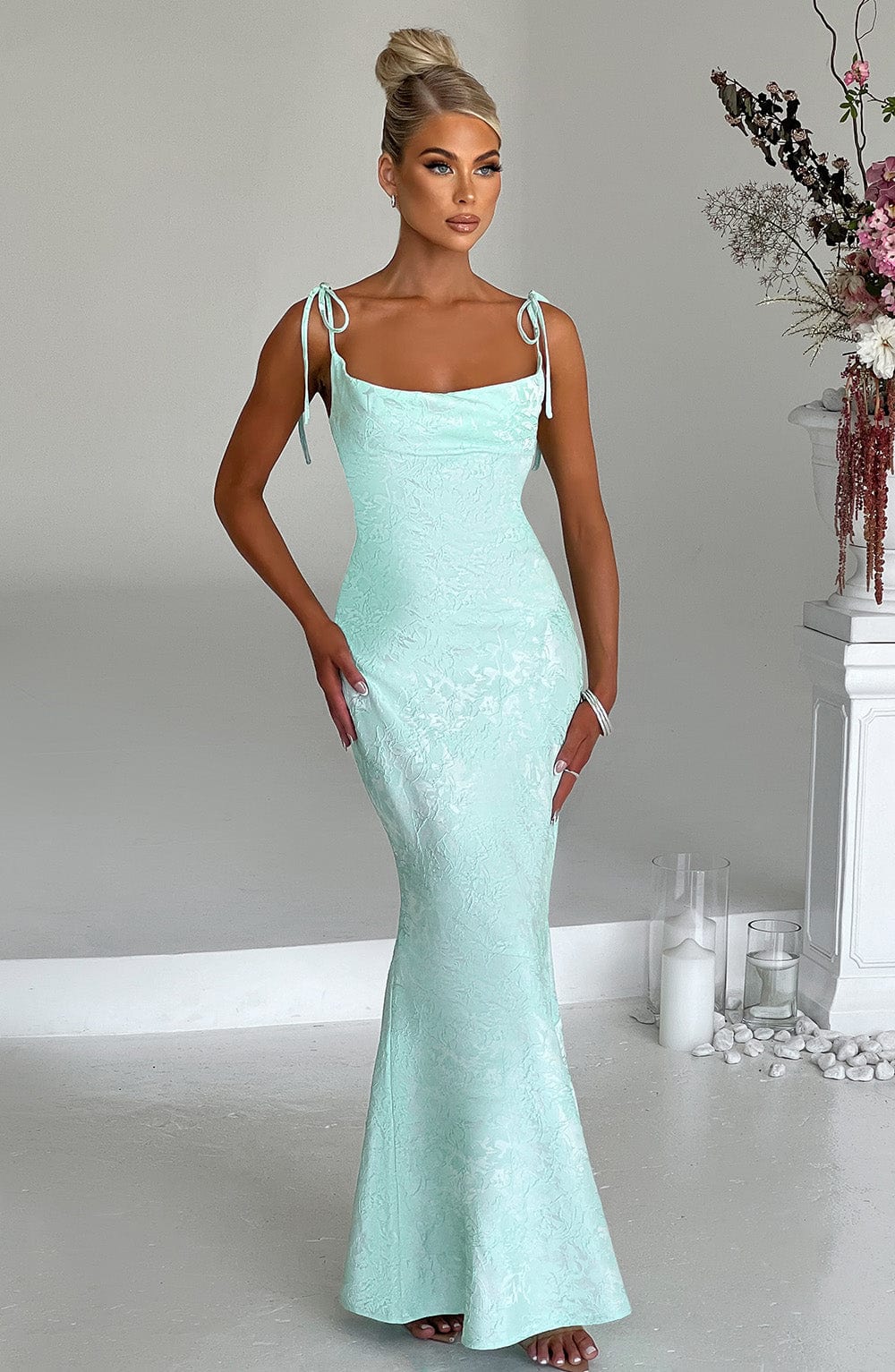 Whitney Maxi Dress - Mint Dress Babyboo Fashion Premium Exclusive Design