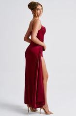 Winona Maxi Dress - Burgundy Dress Babyboo Fashion Premium Exclusive Design