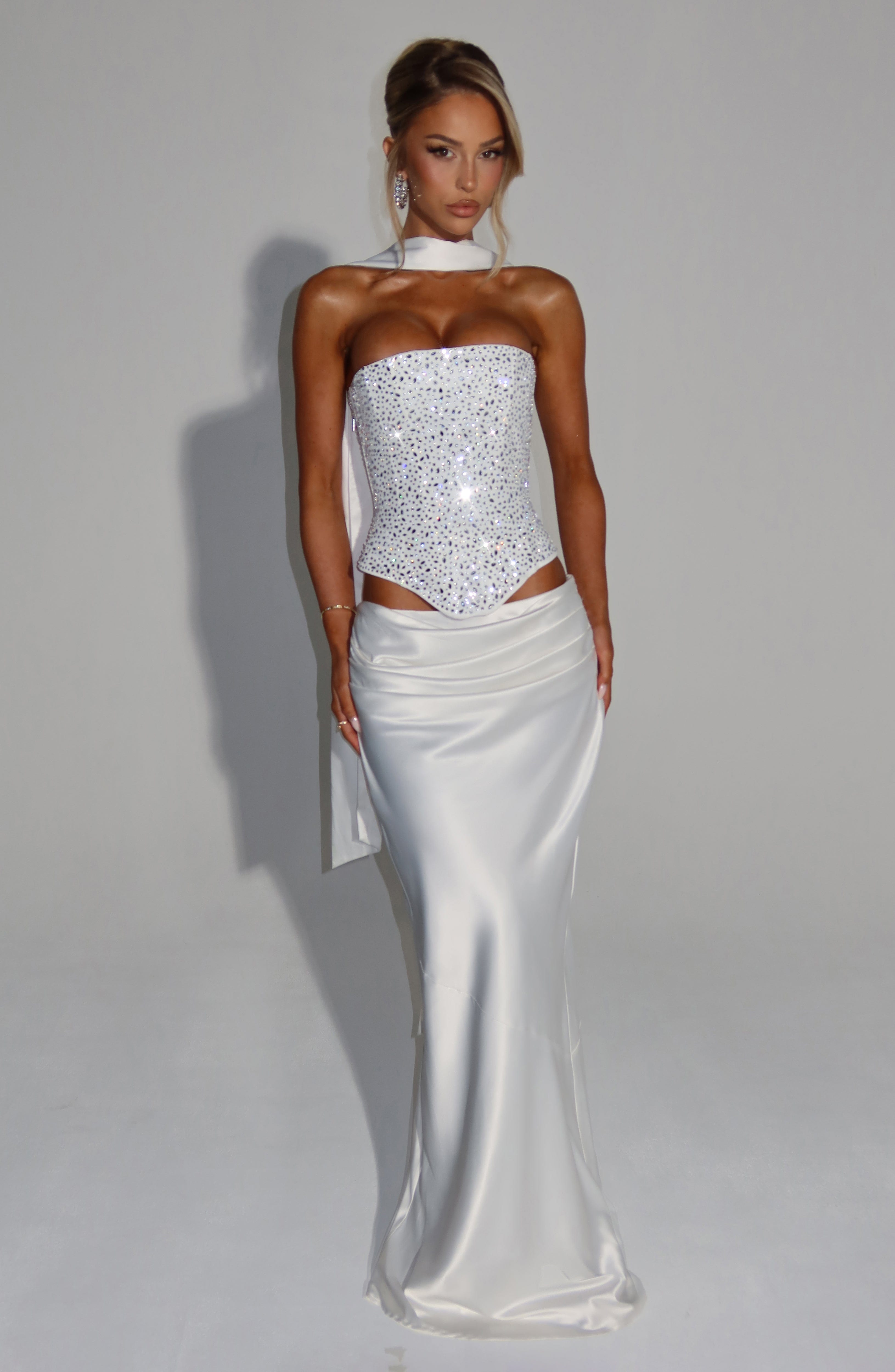 Yvette Corset - Ivory Tops Babyboo Fashion Premium Exclusive Design