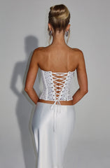 Yvette Corset - Ivory Tops Babyboo Fashion Premium Exclusive Design