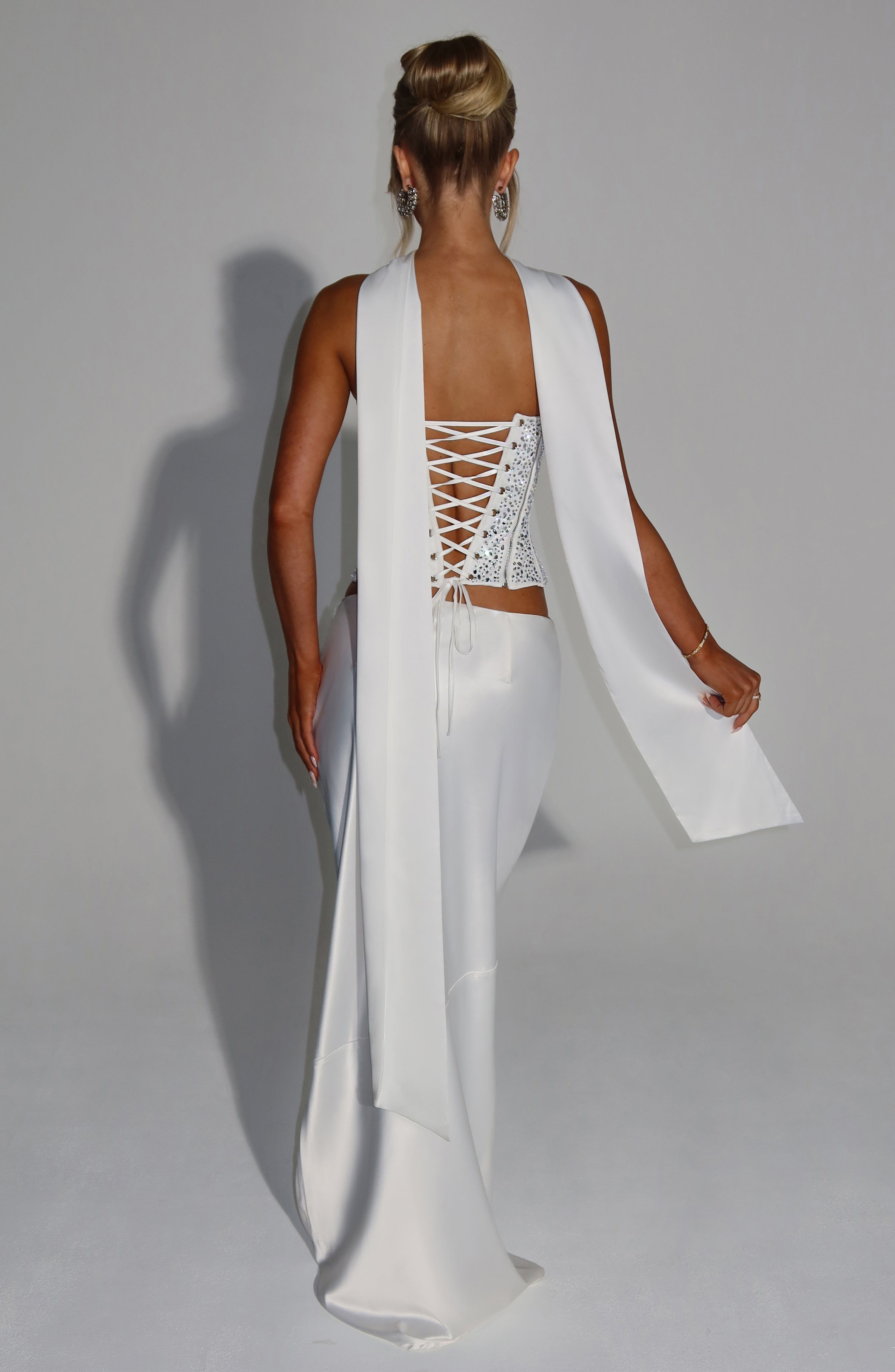 Yvette Corset - Ivory Tops Babyboo Fashion Premium Exclusive Design