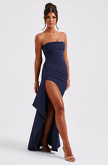 Zafira Maxi Dress - Navy Dress Babyboo Fashion Premium Exclusive Design