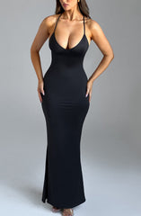 Zelda Maxi Dress-Black Dress Babyboo Fashion Premium Exclusive Design